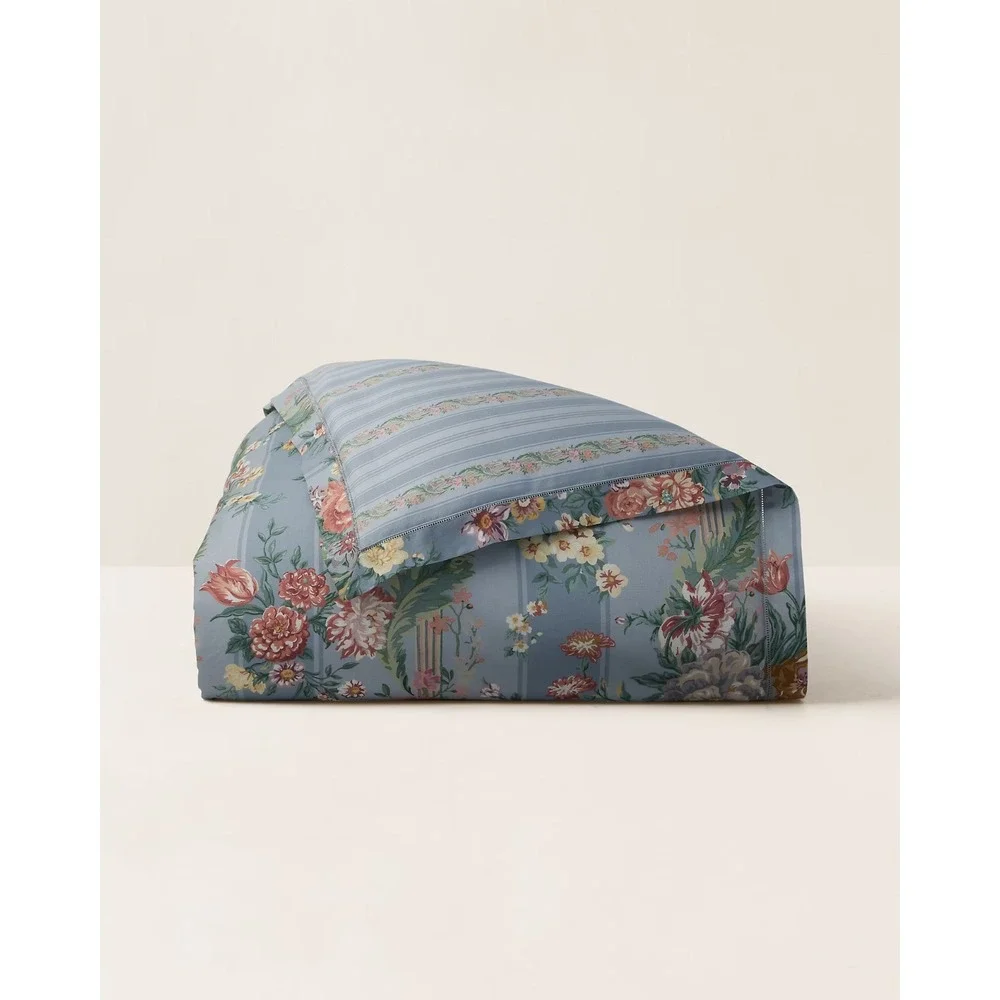 $500 Ralph Lauren Adalia Duvet Cover King Size Floral Blue Multi (NO SHAMS) NEW